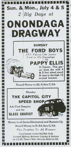 Onondaga Dragway - Ad From Ron (newer photo)